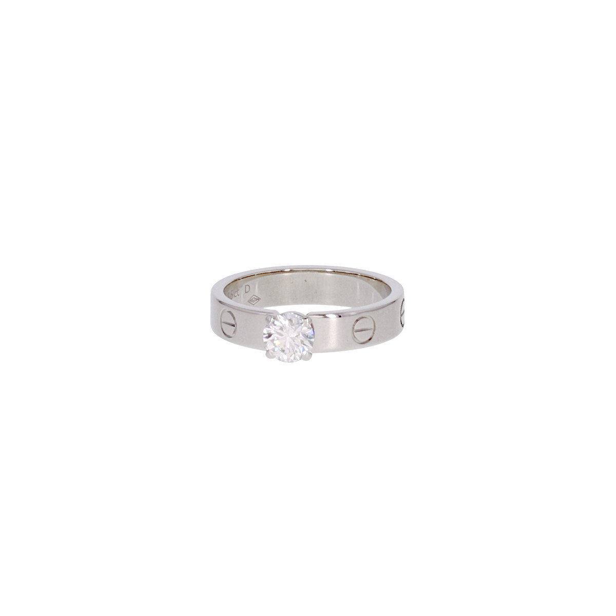 Bague d'occasion CARTIER Love femme or blanc 750/1000 - vue D1