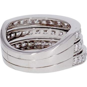 Bague d'occasion MAUBOUSSIN Les étapes de la vie 3 rangs femme or blanc 750/1000