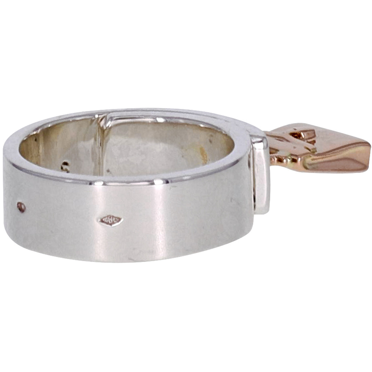 Bague d'occasion HERMES Kelly femme argent 925/1000 or rose 750/1000 - vue 3