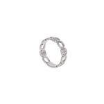 Bague d'occasion DINH VAN Impression Domino femme or blanc 750/1000 - vue D1