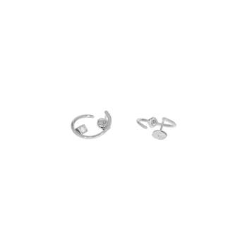 Boucles-oreilles d'occasion DINH VAN Le Cube Diamant or blanc 750/1000