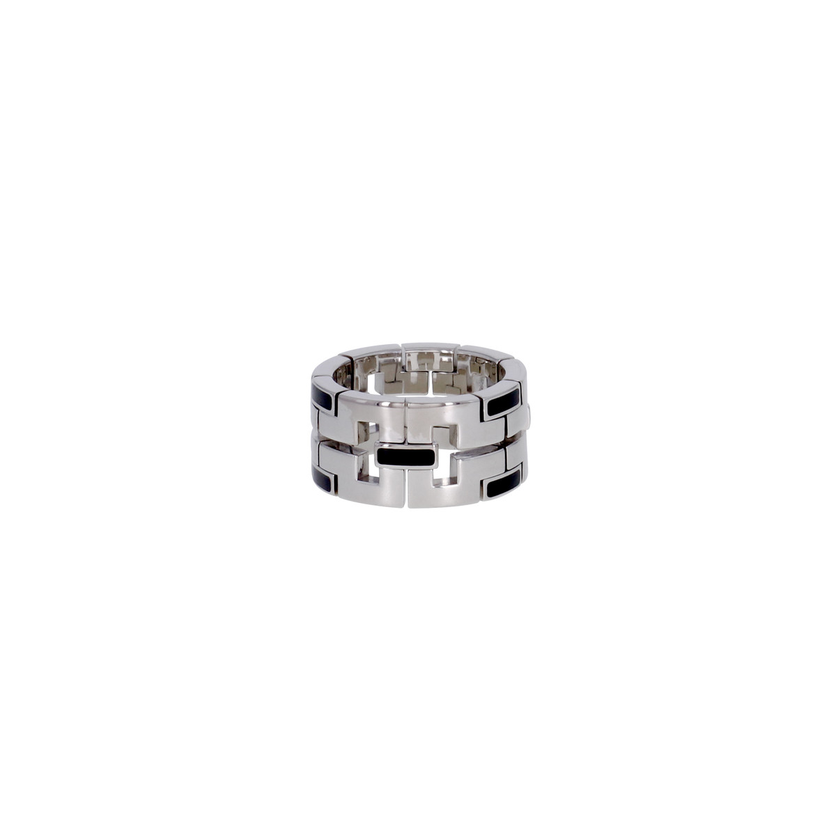 Bague d'occasion CARTIER Baiser du Dragon femme email or blanc 750/1000 - vue D1