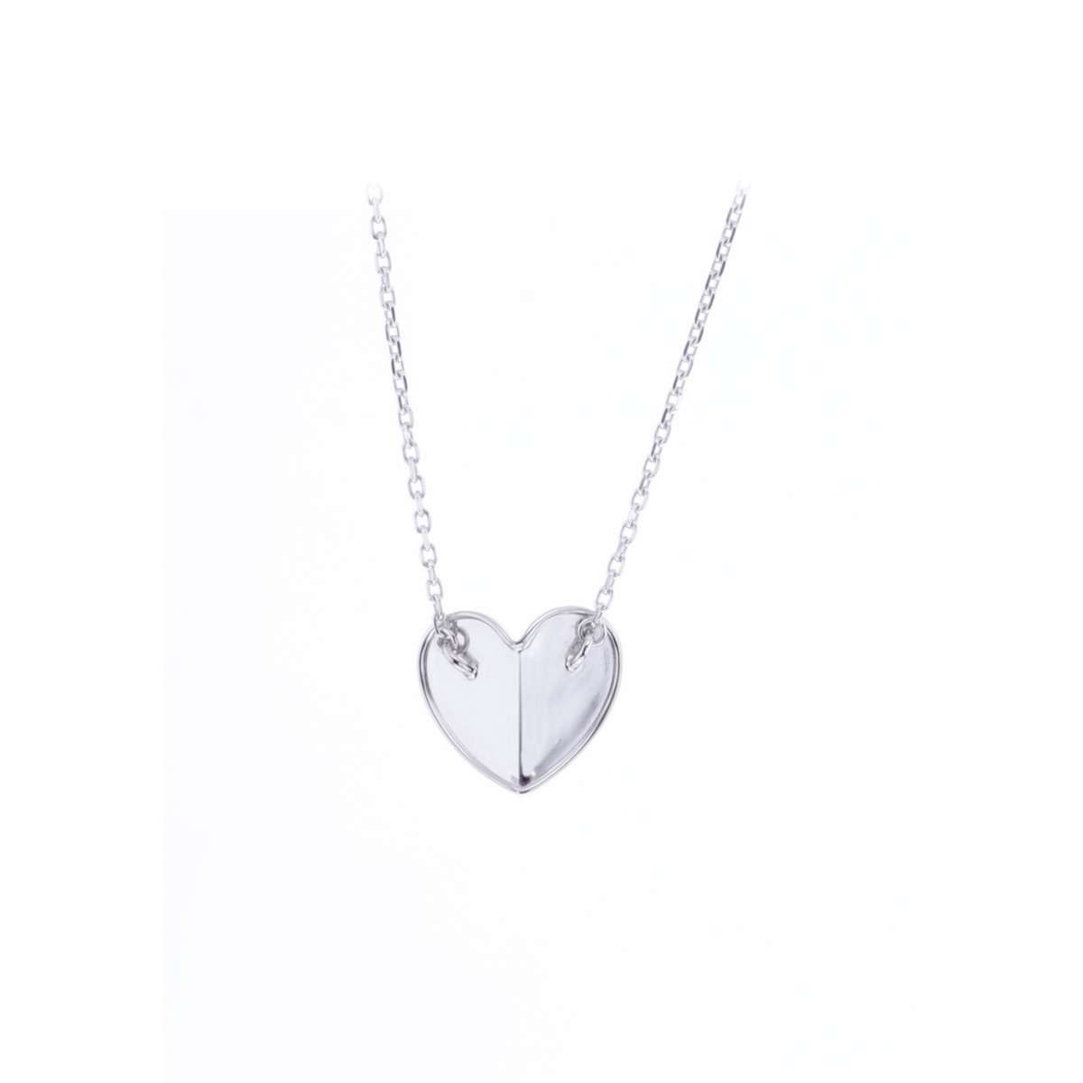 Collier d'occasion VAN CLEEF & ARPELS Coeur Frivole femme or blanc 750/1000 - vue 3