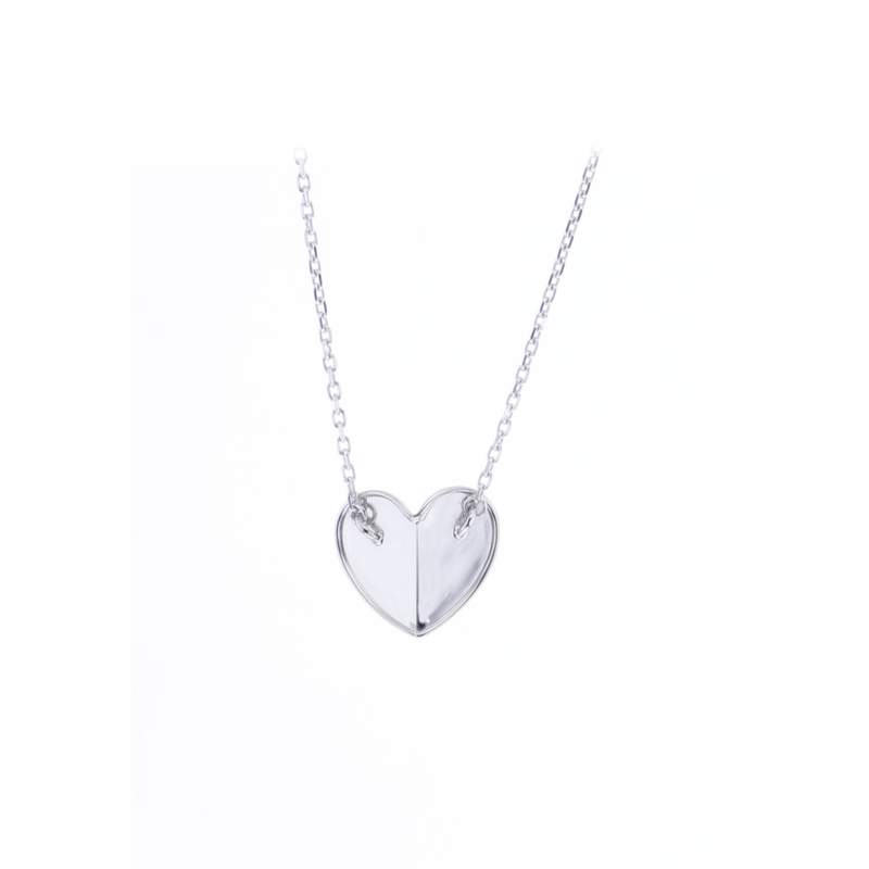 Collier d'occasion VAN CLEEF & ARPELS Coeur Frivole femme or blanc 750/1000 - vue D1