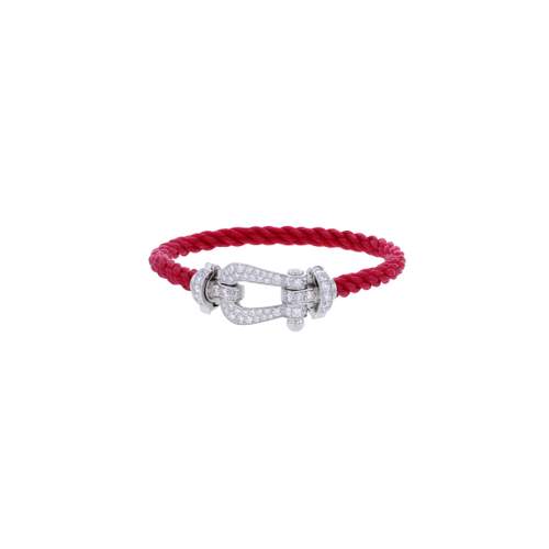 Tweedehands FRED Force 10 GM damesarmband, 750/1000 witgoud