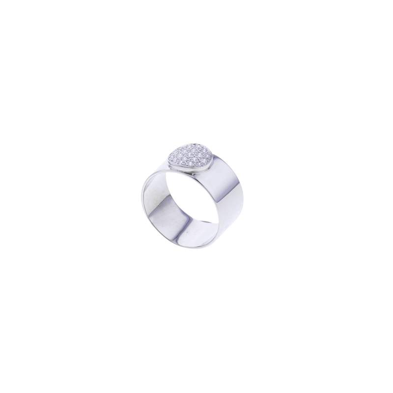 Bague d'occasion DINH VAN Anthéa femme or blanc 750/1000 - vue 1