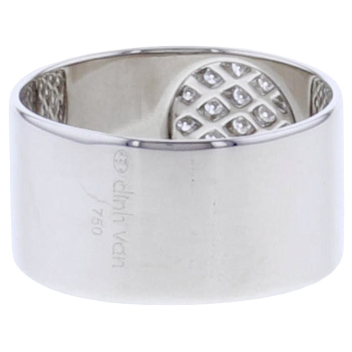 Bague d'occasion DINH VAN Anthéa femme or blanc 750/1000 - vue 3