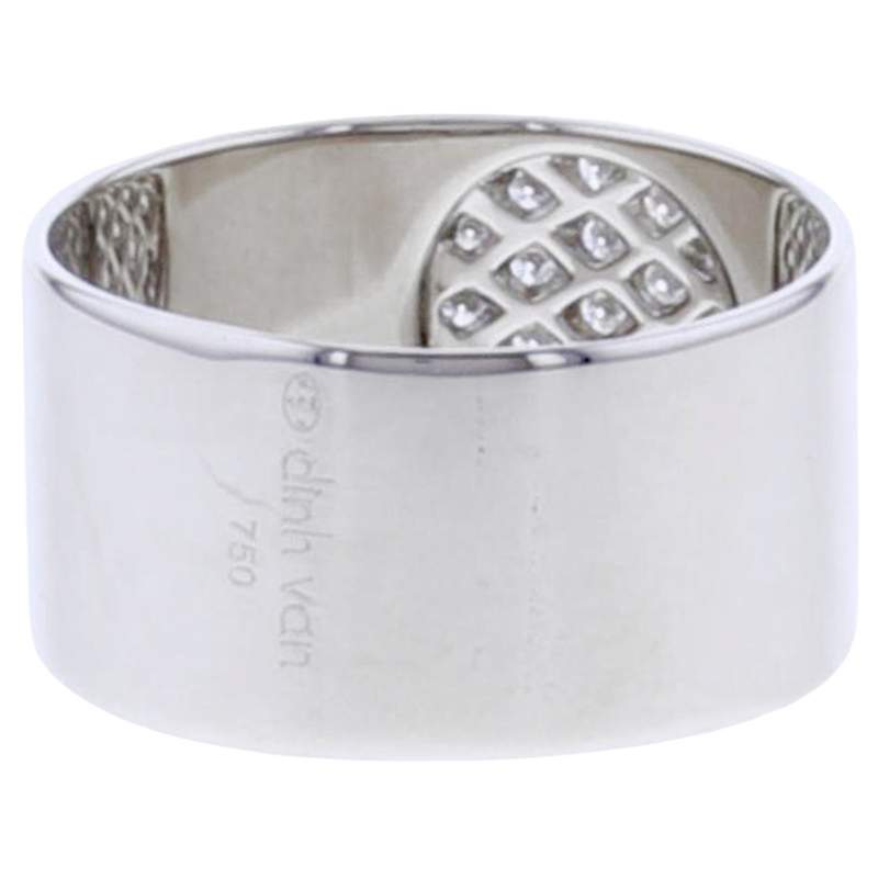 Bague d'occasion DINH VAN Anthéa femme or blanc 750/1000 - vue 3