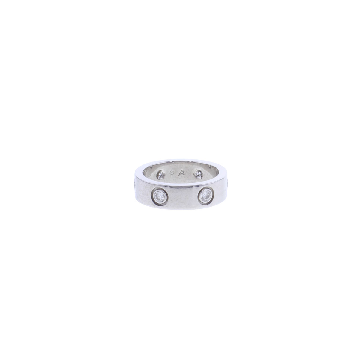 Bague d'occasion CARTIER Love 6 Diamants femme or blanc 750/1000 - vue D1
