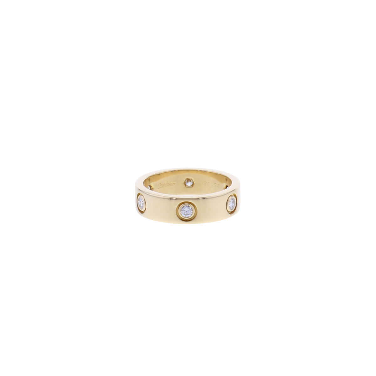 Bague d'occasion CARTIER Love 6 Diamants femme or jaune 750/1000 - vue D1