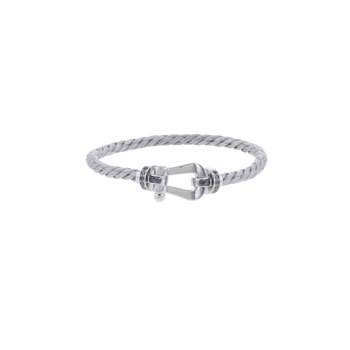 Tweedehands FRED Force 10 GM herenarmband, 750/1000 witgoud