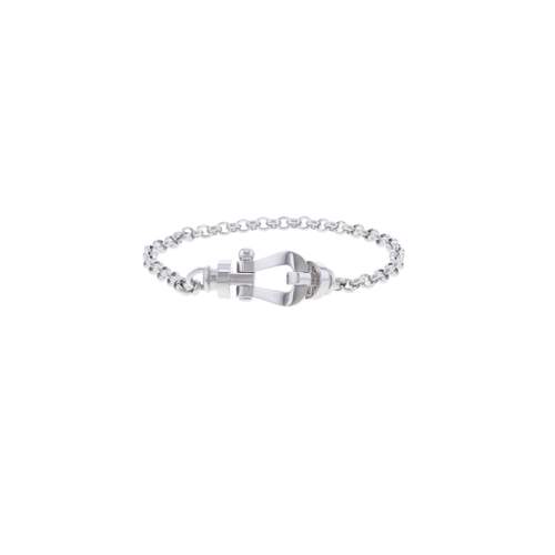 Bracelet d'occasion FRED Force 10 GM mixte or blanc 750/1000