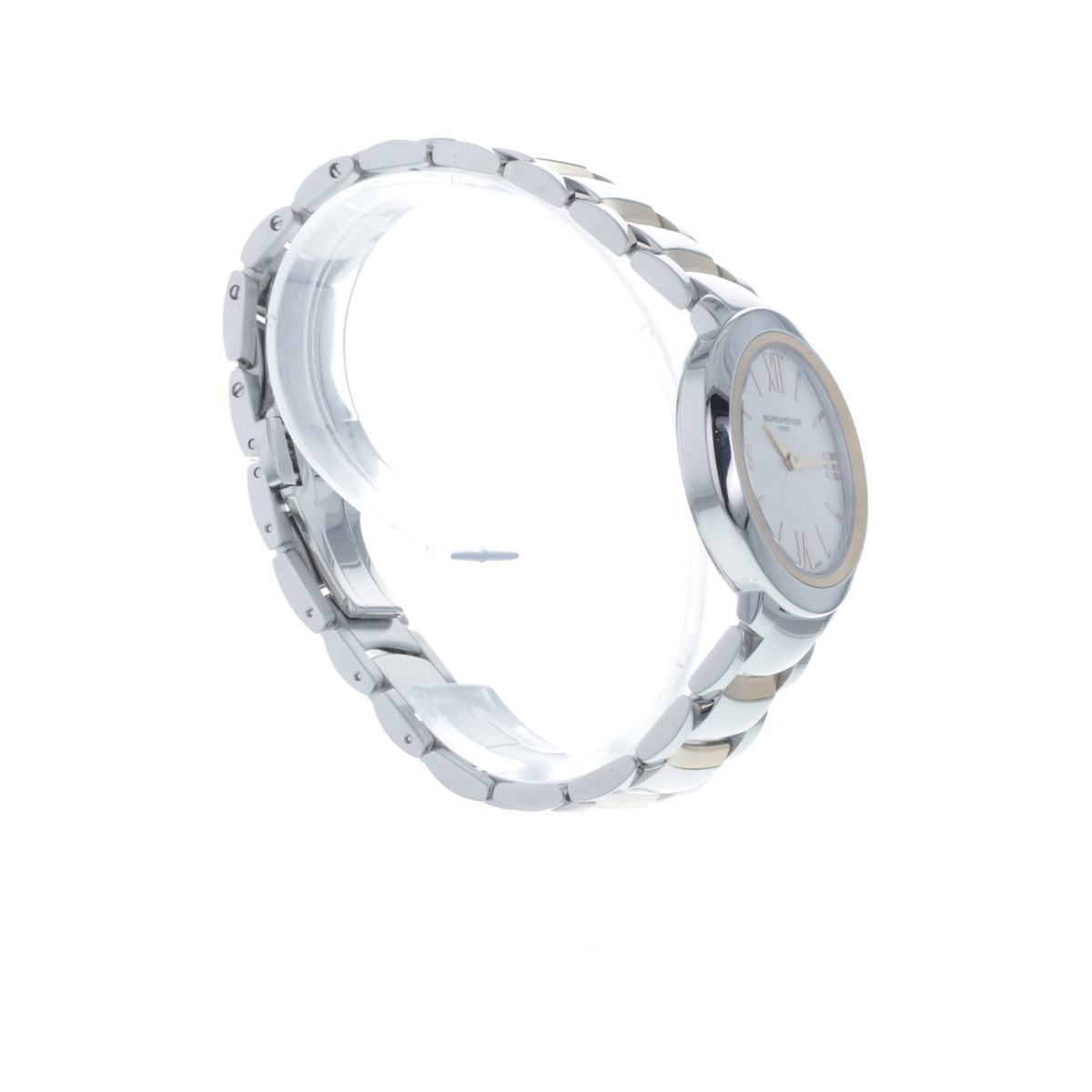 Montre d'occasion BAUME ET MERCIER Promesse femme quartz bracelet acier et plaqué or - vue 2