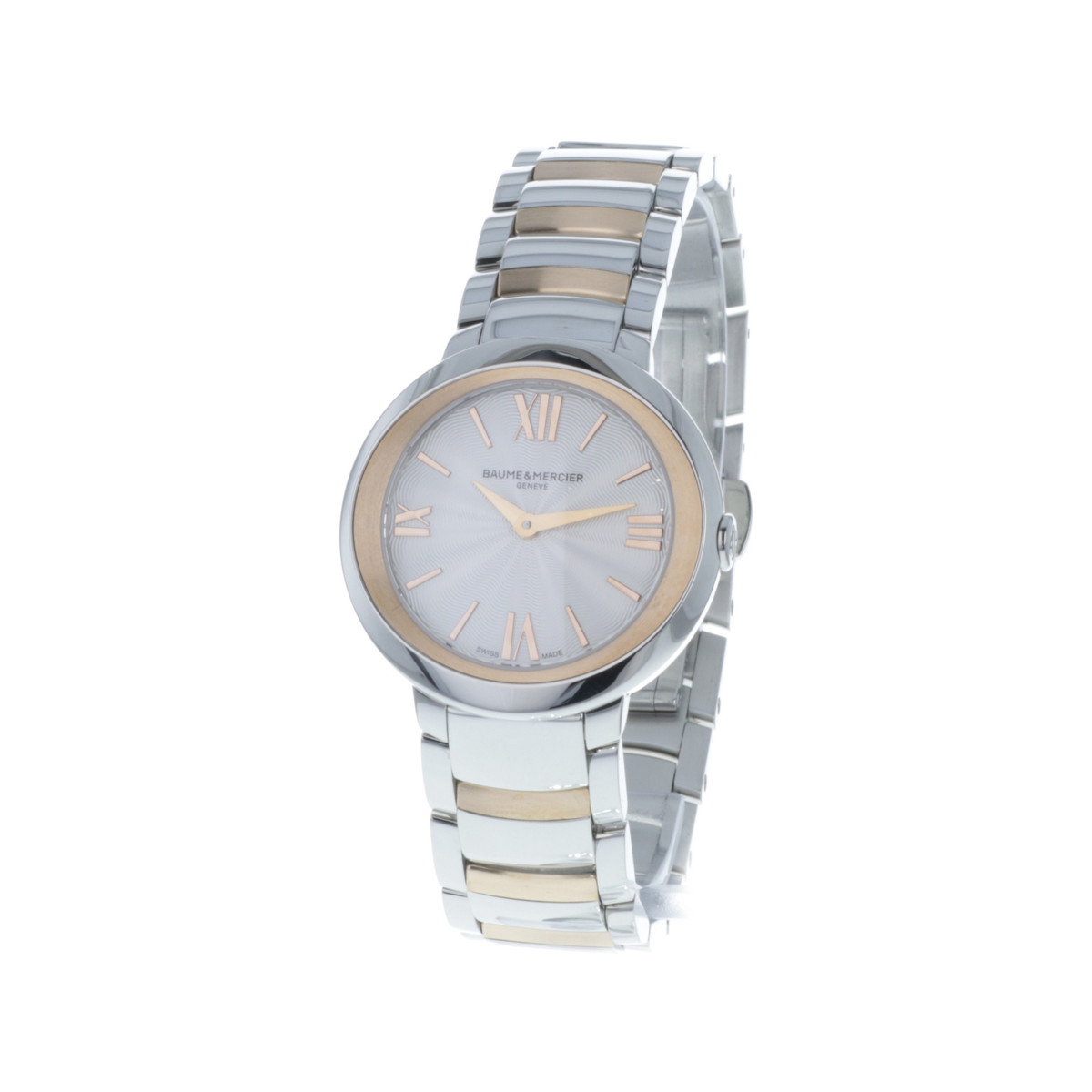 Montre d'occasion BAUME ET MERCIER Promesse femme quartz bracelet acier et plaqué or - vue 4