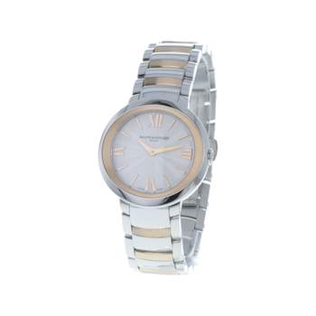 Montre d'occasion BAUME ET MERCIER Promesse femme quartz bracelet acier et plaqué or