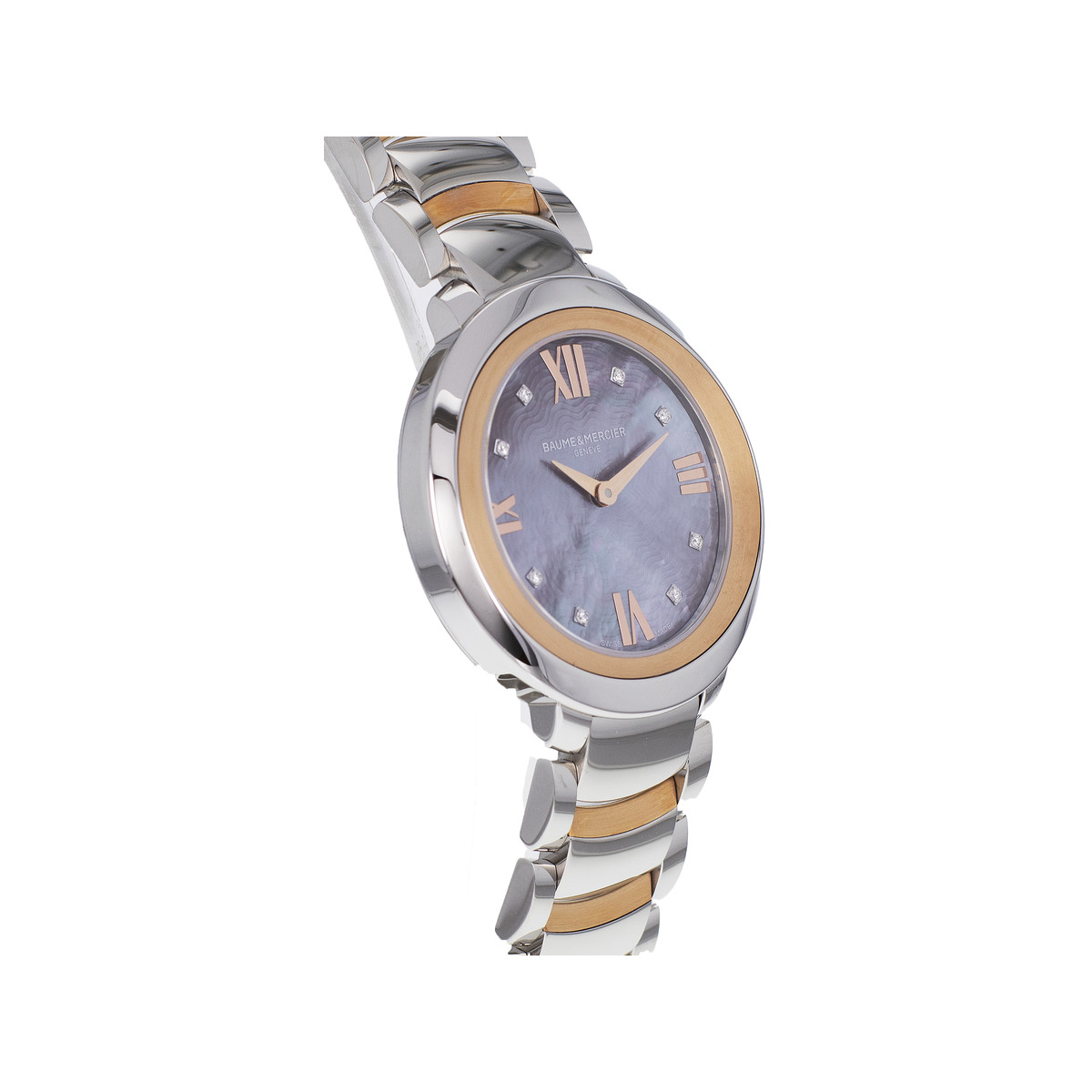 Montre d'occasion BAUME ET MERCIER Promesse Quartz femme quartz bracelet acier et plaqué or - vue 2