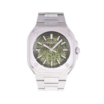 Montre d'occasion BELL & ROSS BR-05 SKELETON homme automatique bracelet acier