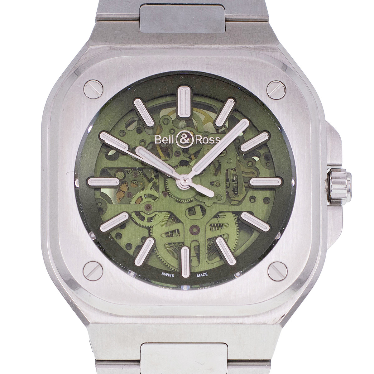 Montre d'occasion BELL & ROSS BR-05 SKELETON homme automatique bracelet acier - vue D1