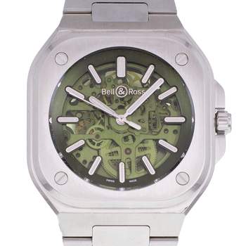 Montre d'occasion BELL & ROSS BR-05 SKELETON homme automatique bracelet acier