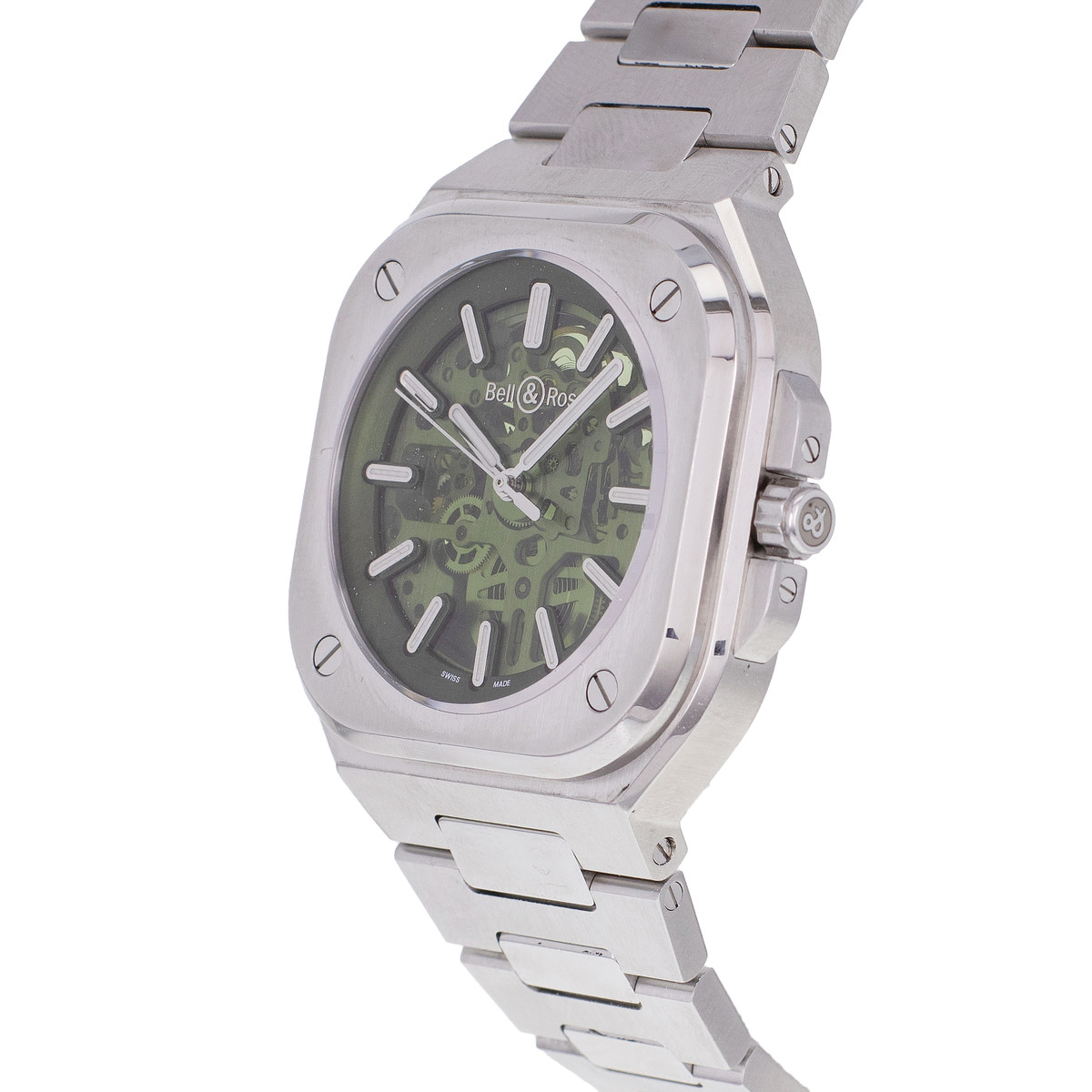 Montre d'occasion BELL & ROSS BR-05 SKELETON homme automatique bracelet acier - vue D2