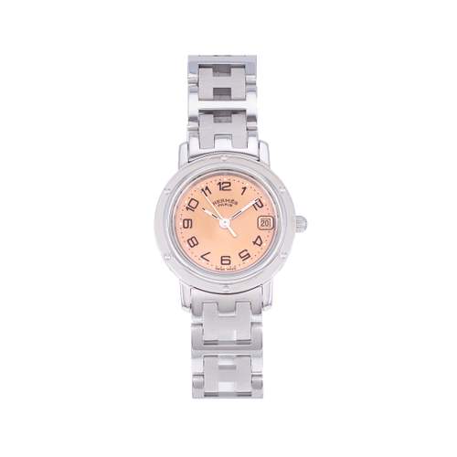 Montre d'occasion HERMES Clipper femme quartz bracelet acier
