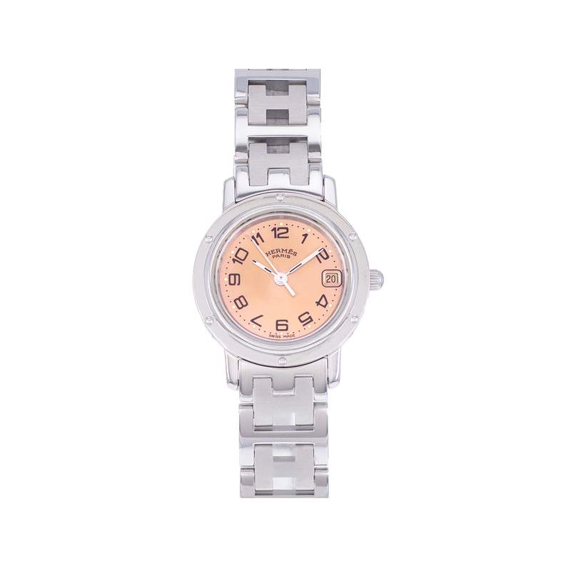Montre d'occasion HERMES Clipper femme quartz bracelet acier - vue 1