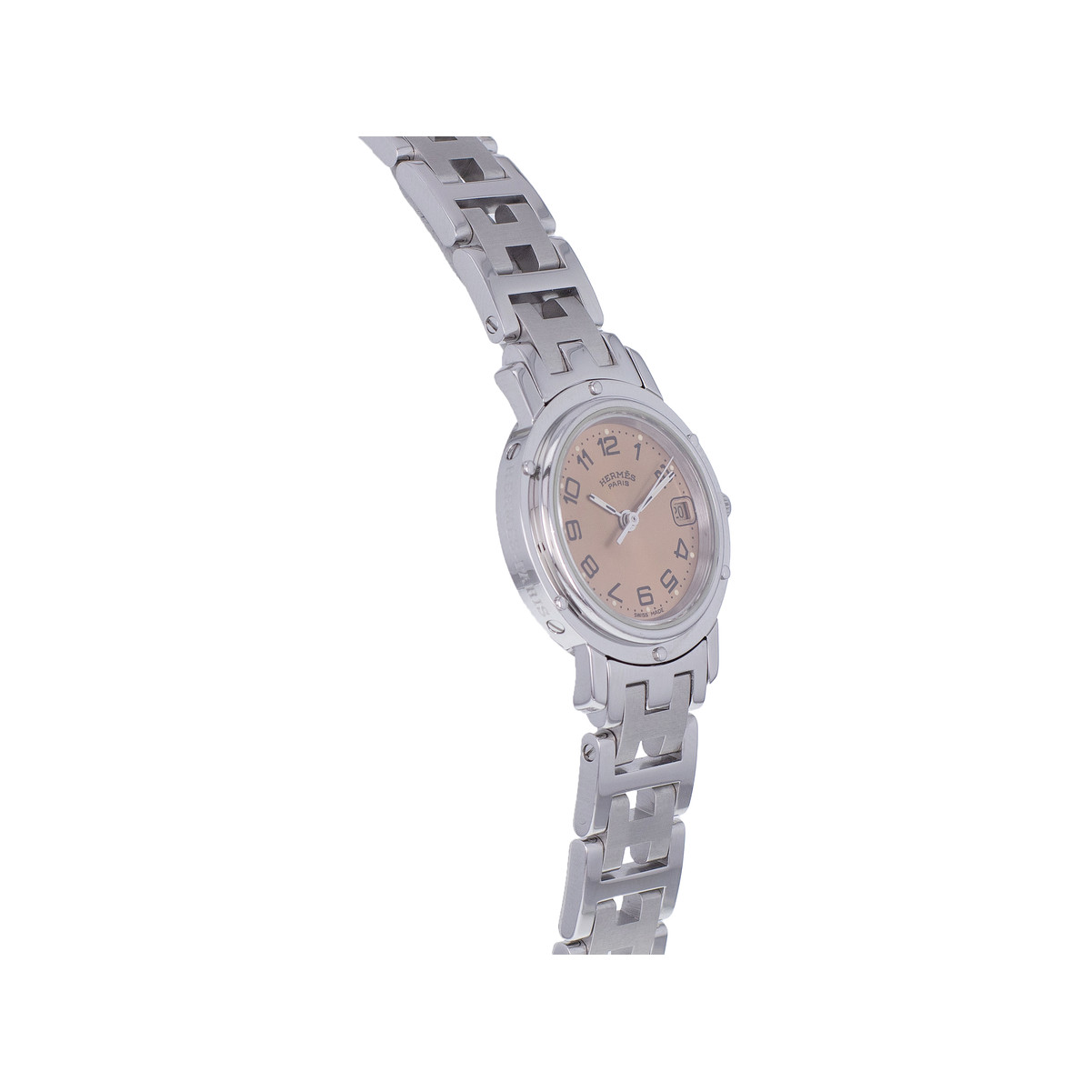 Montre d'occasion HERMES Clipper femme quartz bracelet acier - vue 2