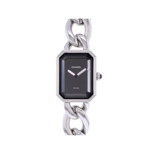 Pre-owned CHANEL Première L Women's Quartz Watch with Steel Bracelet