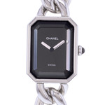 Montre d'occasion CHANEL Première L femme quartz bracelet acier - vue D1