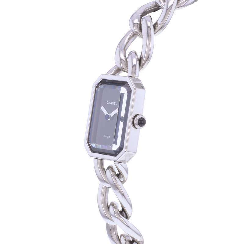 Montre d'occasion CHANEL Première L femme quartz bracelet acier - vue D2