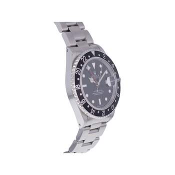Montre d'occasion ROLEX GMT-Master homme mouvement automatique certifié (cosc) bracelet acier