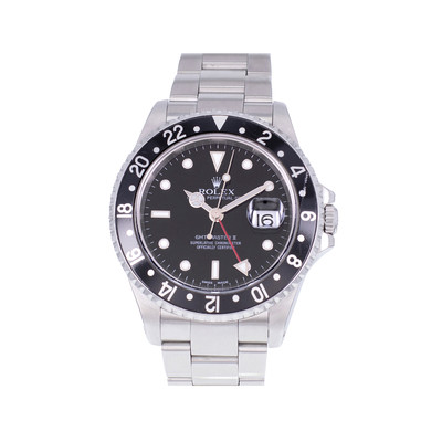 Montre d'occasion ROLEX GMT-Master II homme mouvement automatique certifié (cosc) bracelet acier