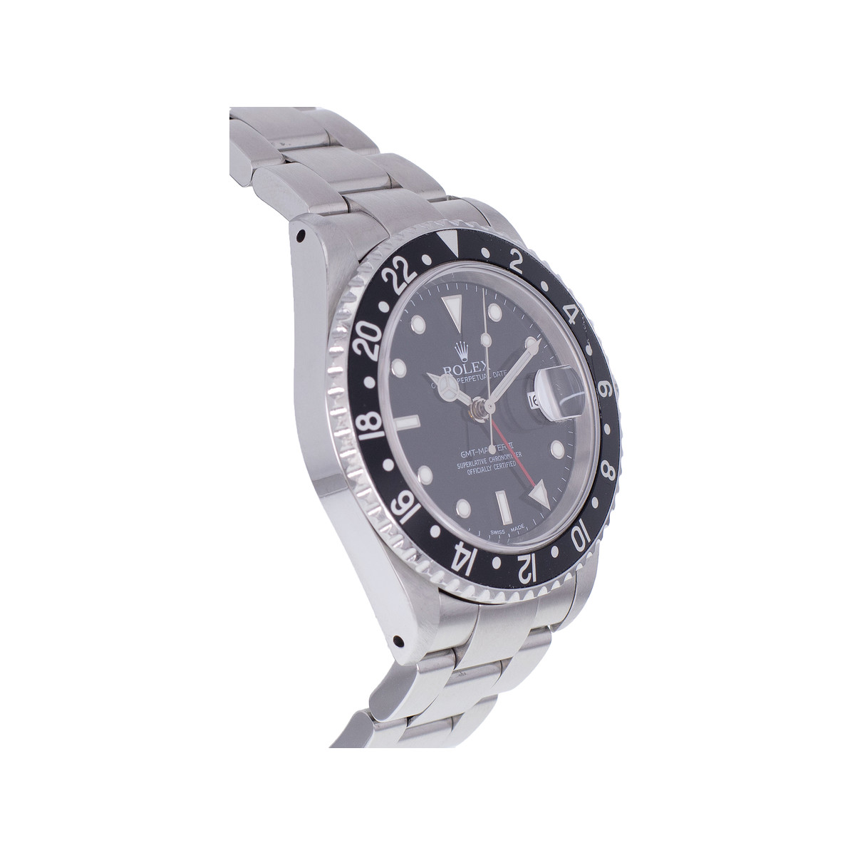 Montre d'occasion ROLEX GMT-Master II homme mouvement automatique certifié (cosc) bracelet acier - vue 2