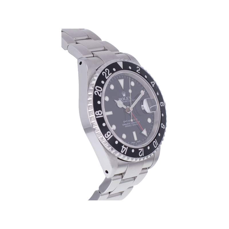 Montre d'occasion ROLEX GMT-Master II homme mouvement automatique certifié (cosc) bracelet acier - vue 2
