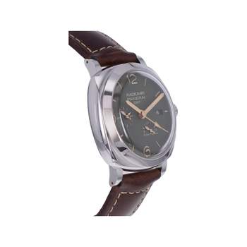 Montre d'occasion PANERAI Radiomir GMT Réserve de Marche homme automatique bracelet cuir d'origine