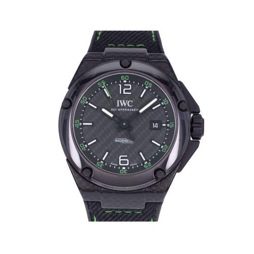 Montre d'occasion IWC Ingenieur Céramique Carbon homme automatique bracelet caoutchouc