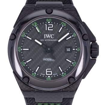 Montre d'occasion IWC Ingenieur Céramique Carbon homme automatique bracelet caoutchouc