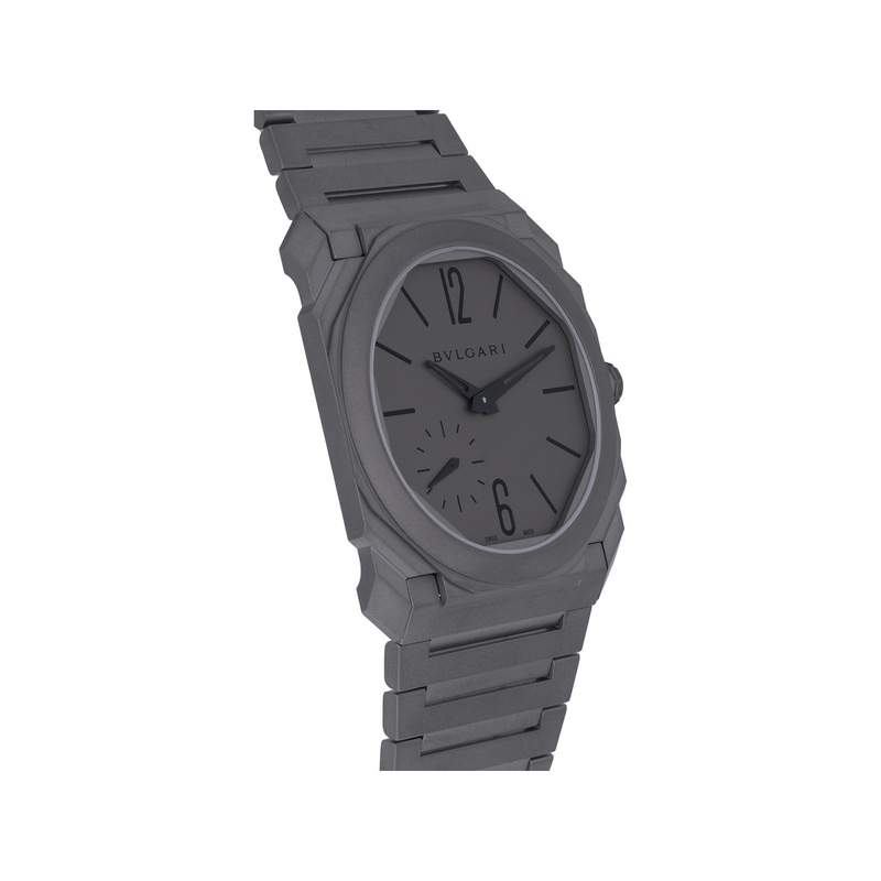Montre d'occasion BULGARI Octo Finissimo homme automatique bracelet titane - vue 2