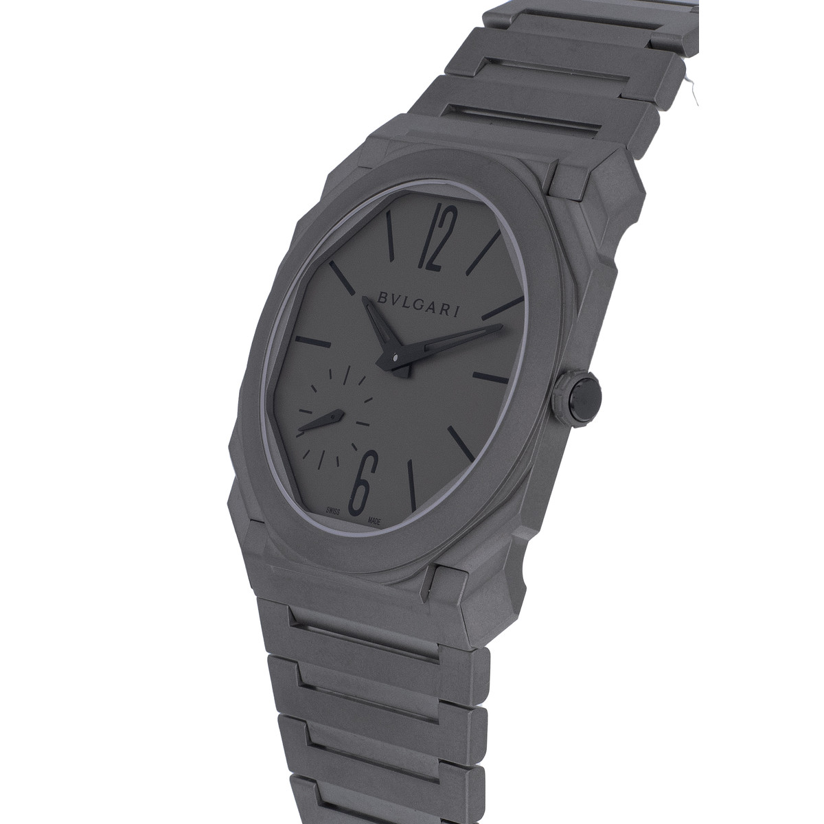 Montre d'occasion BULGARI Octo Finissimo homme automatique bracelet titane - vue D2