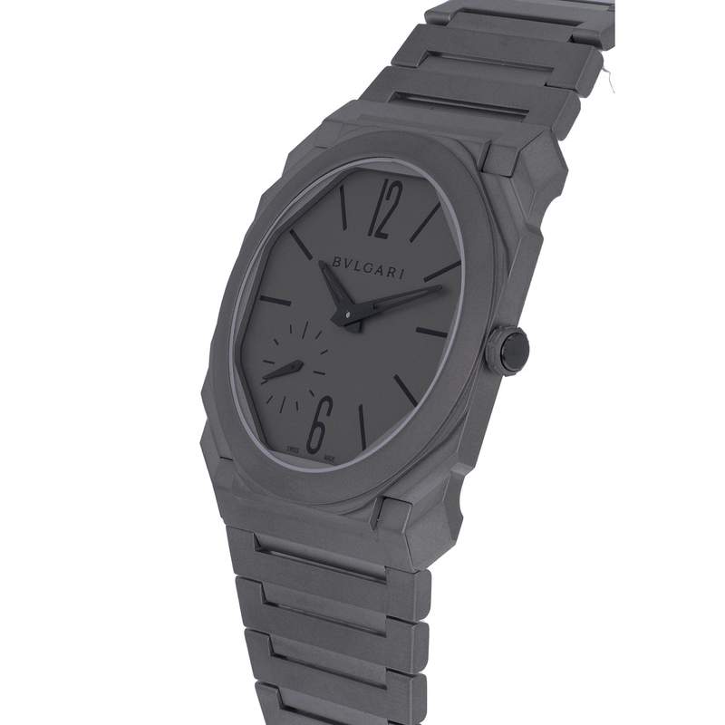 Montre d'occasion BULGARI Octo Finissimo homme automatique bracelet titane - vue D2