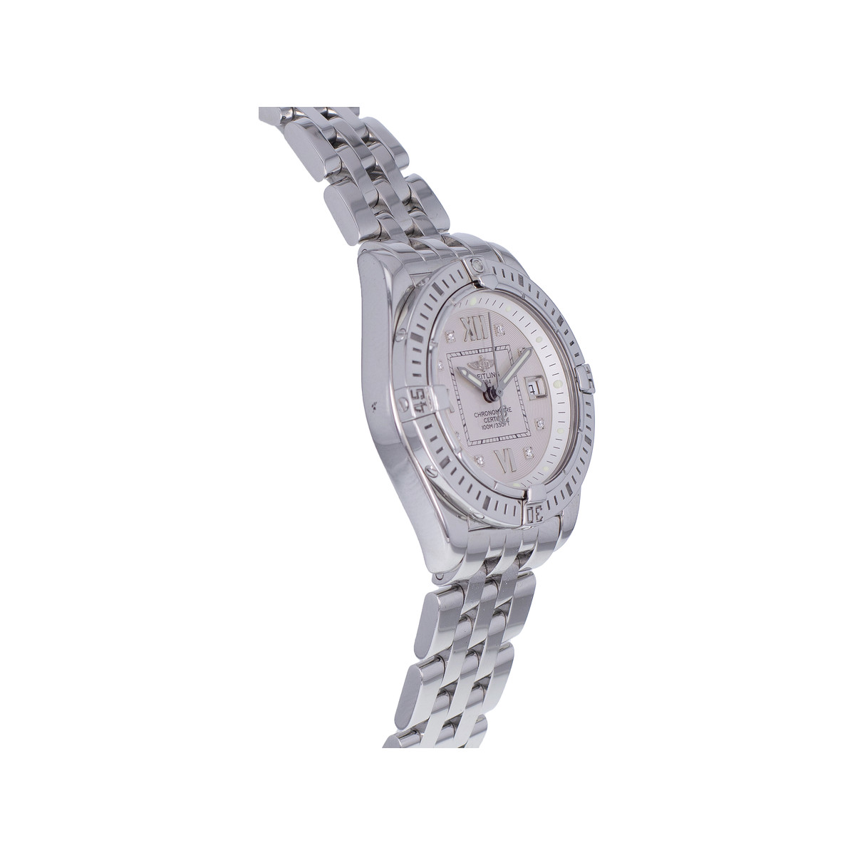 Montre d'occasion BREITLING Cockpit Lady Diamants femme quartz bracelet acier - vue 2