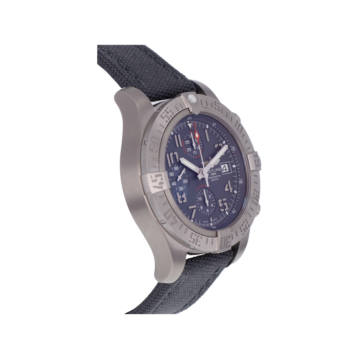 Montre d'occasion BREITLING Avenger Chronograph homme mouvement automatique certifié (cosc) bracelet textile - vue 2