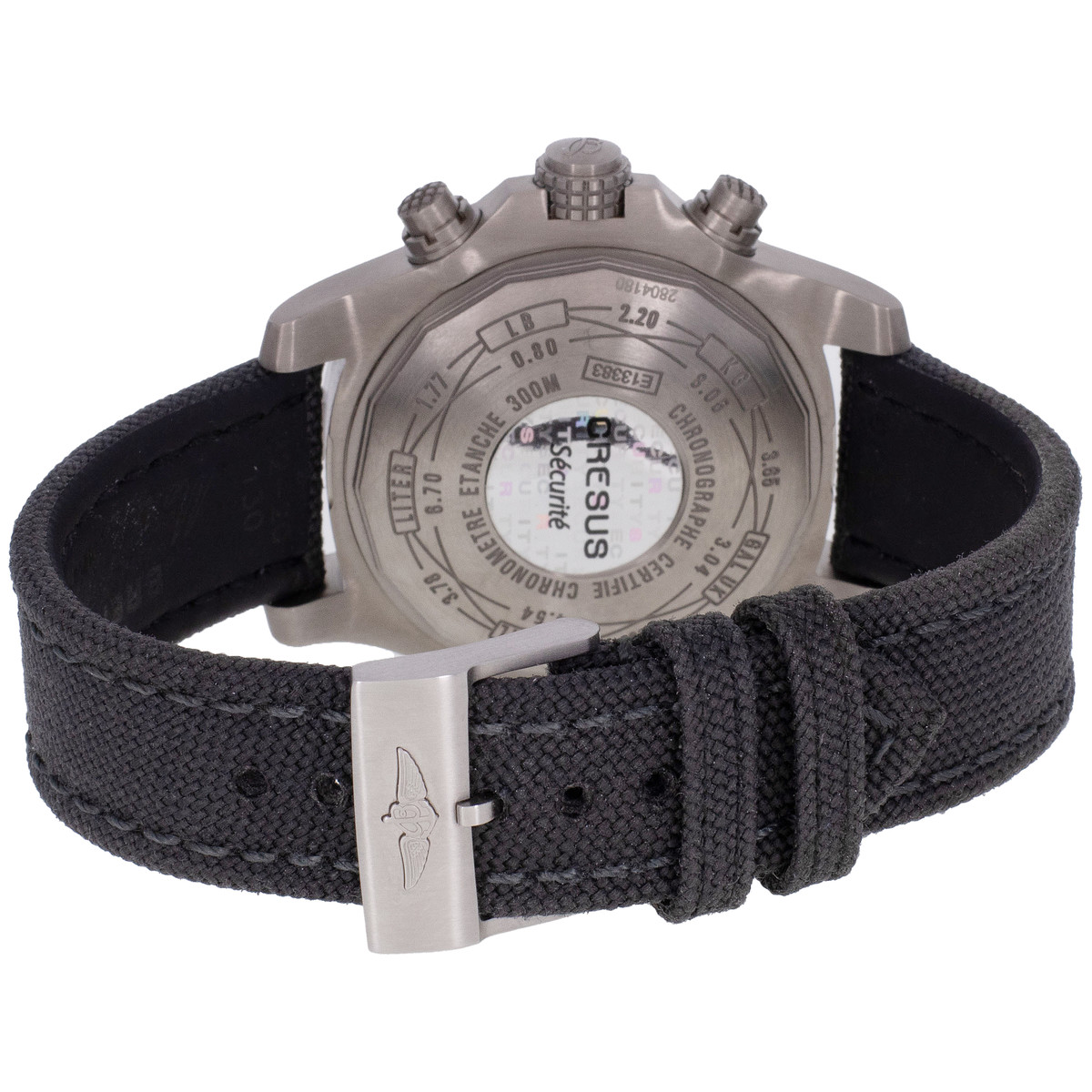 Montre d'occasion BREITLING Avenger Chronograph homme mouvement automatique certifié (cosc) bracelet textile - vue 3