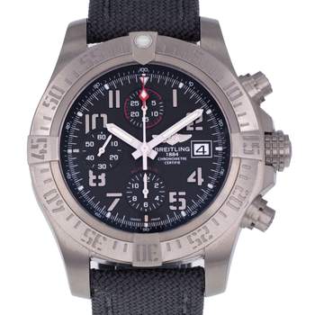 Montre d'occasion BREITLING Avenger Chronograph homme mouvement automatique certifié (cosc) bracelet textile