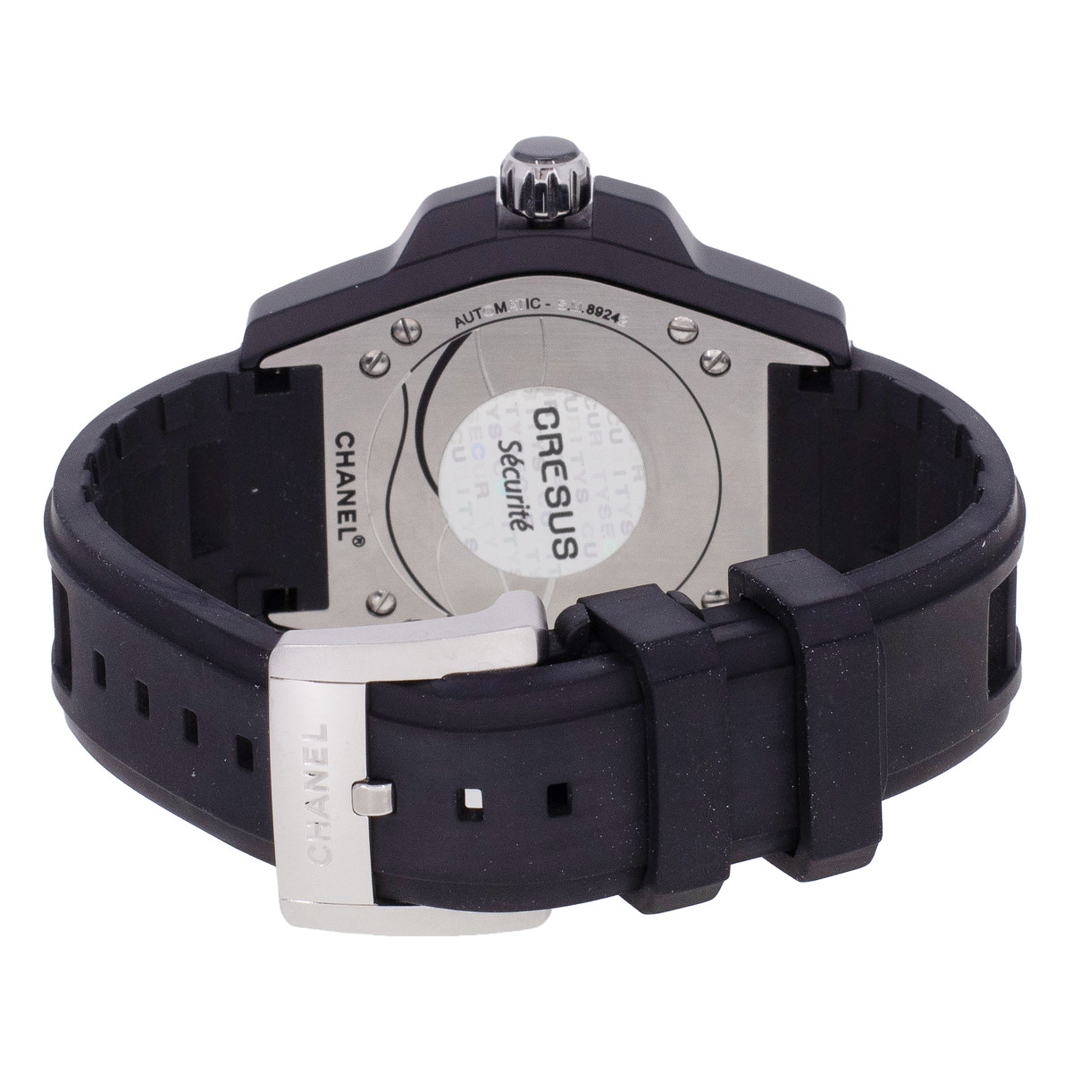 Montre d'occasion CHANEL J12 Marine 42 mm homme automatique bracelet caoutchouc - vue 3