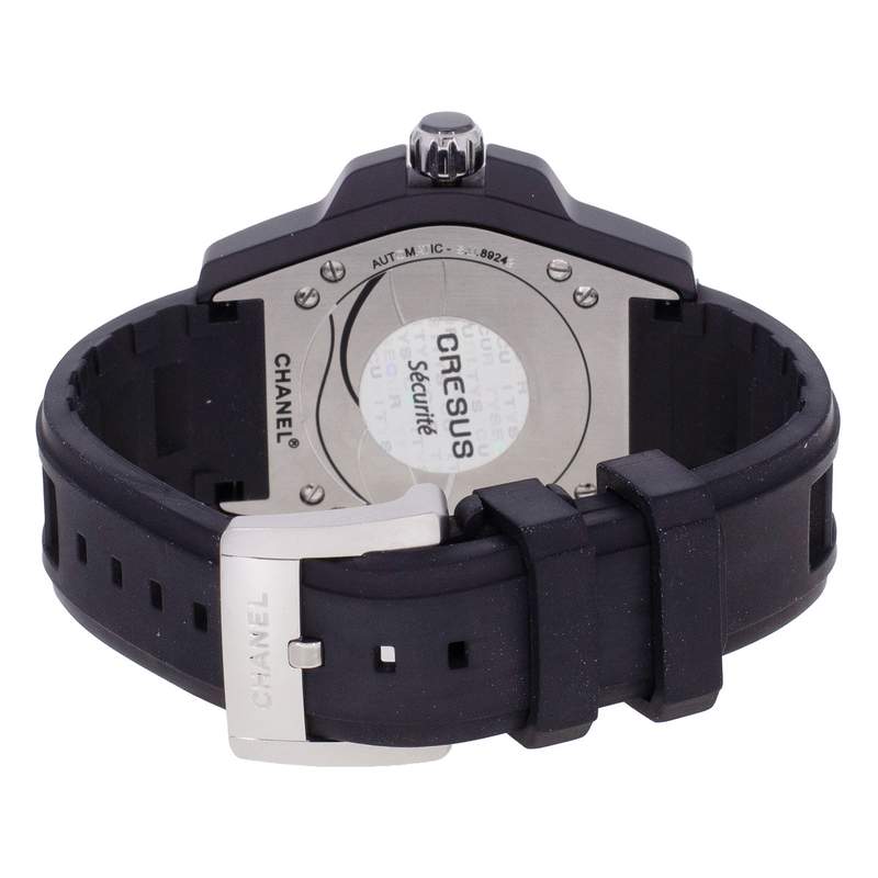 Montre d'occasion CHANEL J12 Marine 42 mm homme automatique bracelet caoutchouc - vue 3