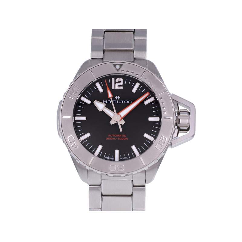 Montre d'occasion HAMILTON Khaki Navy Frogman homme automatique bracelet acier - vue 1