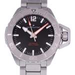 Montre d'occasion HAMILTON Khaki Navy Frogman homme automatique bracelet acier - vue D1