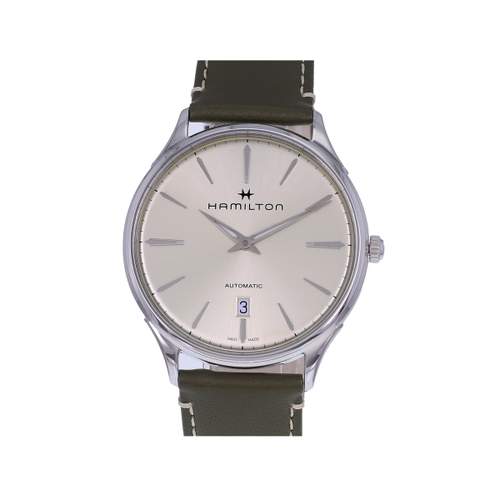 Pre-owned HAMILTON Jazzmaster Thin Line Men's Automatic Watch with Original Leather Strap