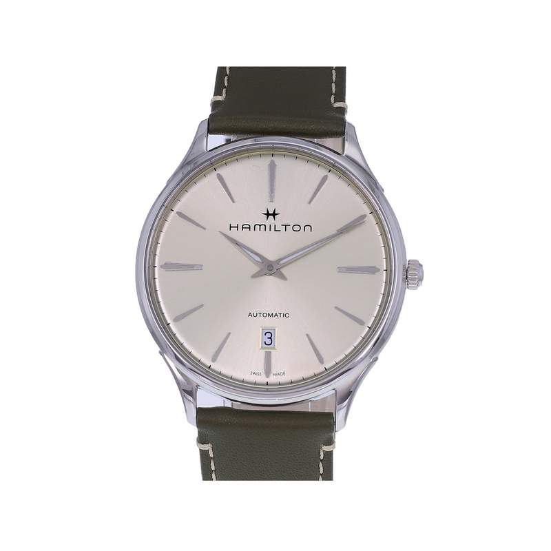 Montre d'occasion HAMILTON Jazzmaster Thin Line homme automatique bracelet cuir d'origine - vue 1